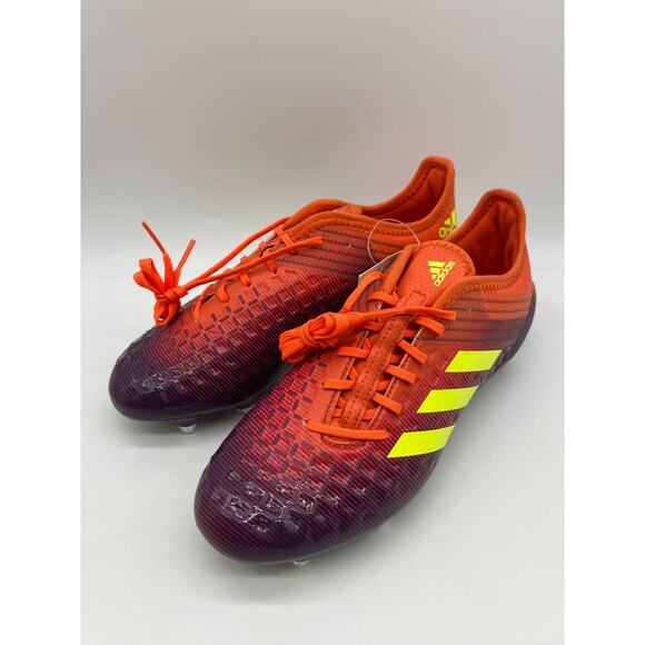 Adidas Predator Malice Control BB7974 Orange Purple Rugby Cleats Men's Size 6.5 - Picture 8 of 12